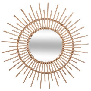Miroir soleil en rotin 76cm REBECCA ATMOSPHERA