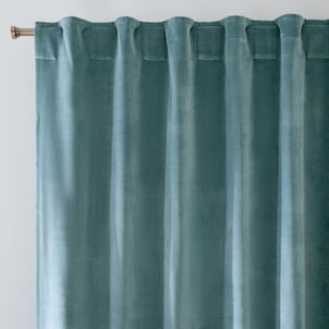 Tenda in velluto finitura con patte nascoste, Velvet LA REDOUTE INTERIEURS