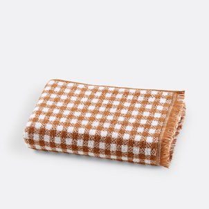 Dinan Gingham Check 100% Cotton Terry Hand Towel LA REDOUTE INTERIEURS