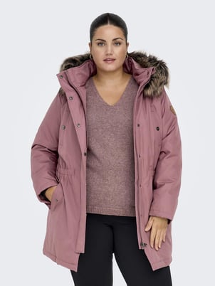 Parka mi-longue à capuche ONLY CARMAKOMA