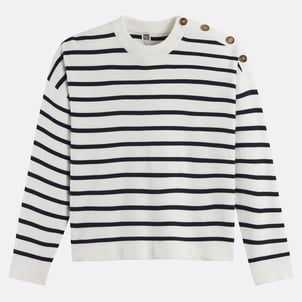 Pull marinière en coton LA REDOUTE COLLECTIONS