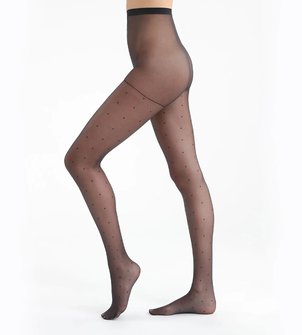 Madame So Chic 15 Denier Dotted Tights DIM