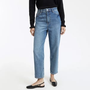 Jean mom en coton bio, Signature PAULINE LA REDOUTE COLLECTIONS