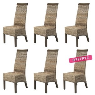Lot chaises rotin | La Redoute Lot chaises rotin | La Redoute