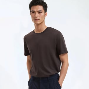 T-shirt col rond manches courtes, en jersey de coton LA REDOUTE COLLECTIONS