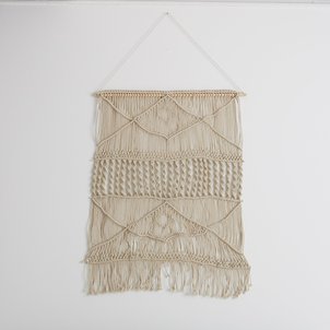 Tissage mural macramé grand modèle, Navanita SO'HOME