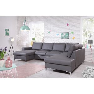 canap lilly u panoramique fixe simili cuir angle droit gris canap lilly u panoramique fixe - Canape En Simili Cuir canap lilly u panoramique fixe simili cuir angle droit gris canap lilly u panoramique fixe - Canape En Simili Cuir