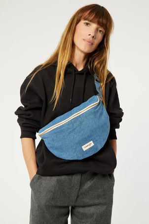 Sac banane zippé CUSTINE XL - THE WAIST BAG RIVE DROITE PARIS