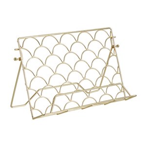 Deco Style Cook Book Stand in Matte Gold Finish SO'HOME
