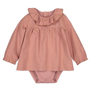 Body-blusa de mangas compridas, 1 mês-2 anos LA REDOUTE COLLECTIONS image