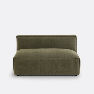 Elément banquette pour canapé modulable, 2 places, en tissu texturé, SEVEN LA REDOUTE INTERIEURS