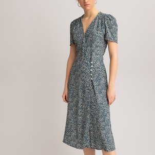 Wickelkleid mit Blumenmuster LA REDOUTE COLLECTIONS image