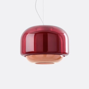 Suspension en verre coloré Ø30,5 cm, KINOKO LA REDOUTE INTERIEURS
