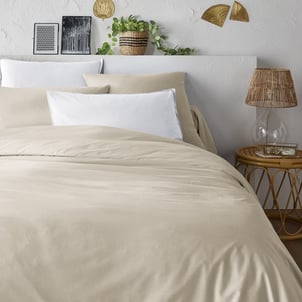 Housse de couette unie percale coton bio Scenario LA REDOUTE INTERIEURS