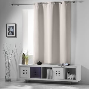 Rideau court obscurcissant 90 % adapté radiateur DOUCEUR D'INTÉRIEUR