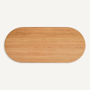 Plateau de table ovale, en chêne, longueur 220 cm, OVALO AM.PM