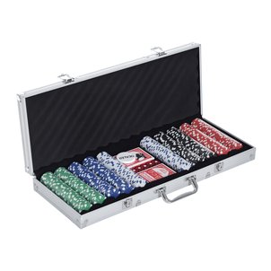 Mallette professionnelle de poker verrouillable 200 jetons - CASHBB HOMCOM