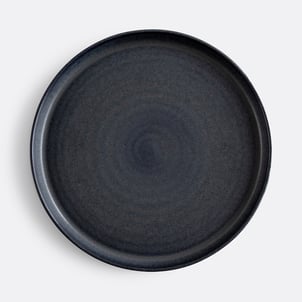 Lot 4 assiettes plates grès émail réactif, SACHA LA REDOUTE INTERIEURS