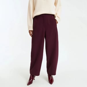 Pantalon barrel 7/8ème en polyviscose LA REDOUTE COLLECTIONS