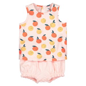 Set aus Top und Spielhose, 1 Monat - 3 Jahre LA REDOUTE COLLECTIONS image
