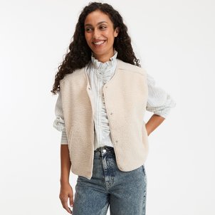 Gilet oversize in sherpa, senza maniche LA REDOUTE COLLECTIONS