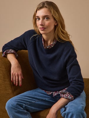 Pull col rond  - Collection Cachemire CYRILLUS