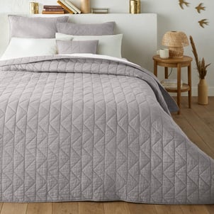 Couvre lit boutis matelassé coton Zig Zag Scenario LA REDOUTE INTERIEURS
