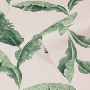 10m Plantain Botanical Printed Wallpaper FURN.