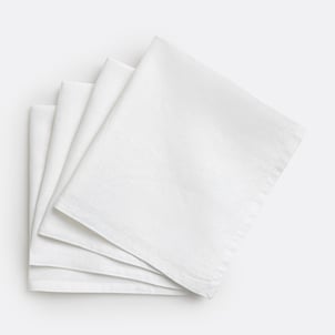 Lot de 4 serviettes de table lin lavé Victorine LA REDOUTE INTERIEURS
