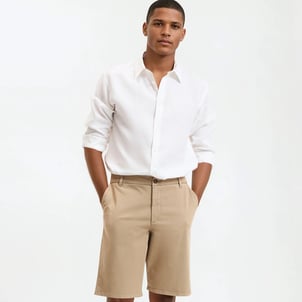 Chemise droite en lin, Signature, CARL LA REDOUTE COLLECTIONS