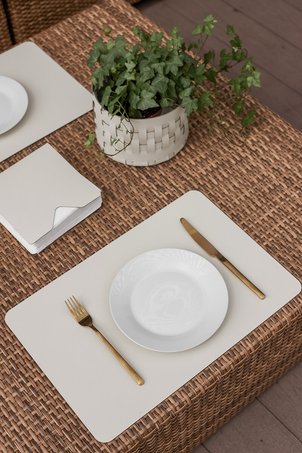 Плейсмат для сервировки стола из натуральной кожи, 45 х 30 см SO'HOME