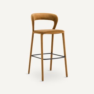 Chaise de bar en velours, Sama AM.PM