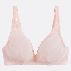 Soutien-gorge foulard en tulle floqué, Alix LA REDOUTE COLLECTIONS
