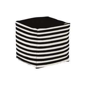 Pouf de jardin en coton 40 x 40 cm Stripes JARDINDECO