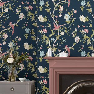 Papier peint Jardin d'oiseaux Summer Palace LAURA ASHLEY