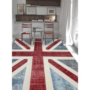 tapis de salon moderne design fm union jack patchwork bleu laine un amour de tapis - Tapis De Salon Bleu tapis de salon moderne design fm union jack patchwork bleu laine un amour de tapis - Tapis De Salon Bleu