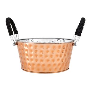 Large Party Bucket in Copper Hammered Effect SO'HOME