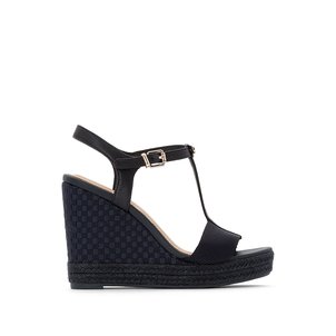 La Avec Femme Redoute Toile Chaussures Talon nwSYYO