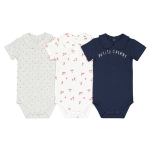 3er-Pack kurzärmelige Bodys, 1 Monat - 3 Jahre LA REDOUTE COLLECTIONS image