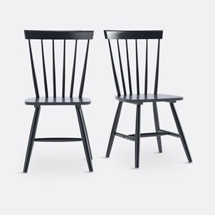 Lot de 2 chaises à barreaux hévéa massif, Jyko LA REDOUTE INTERIEURS