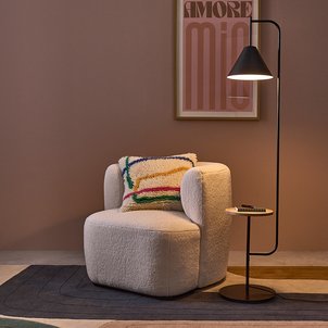 Mugli Iron Lamp with Oak Shelf LA REDOUTE INTERIEURS