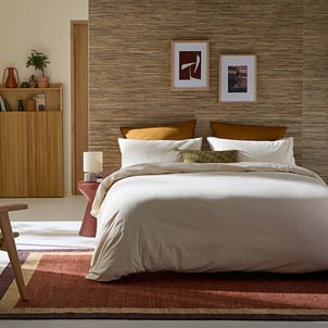 Scenario Plain 100% Washed Cotton Duvet Cover LA REDOUTE INTERIEURS