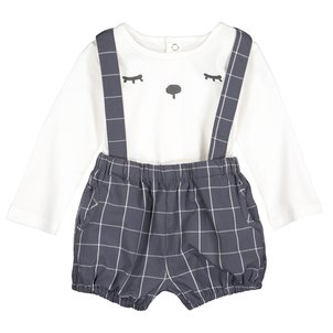 2-teiliges Set aus Shirt und Spielhose, 1 Monat - 2 Jahre LA REDOUTE COLLECTIONS image