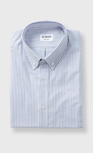 Chemise Confort fit en oxford Japonais à rayures ACROSS