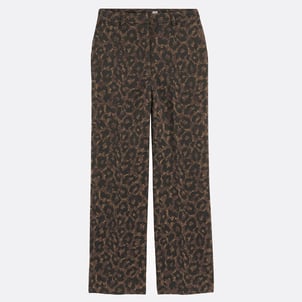 Pantalon droit taille haute, jacquard léopard LA REDOUTE COLLECTIONS