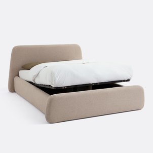Lit coffre avec sommier relevable, tissu texturé, STEEN LA REDOUTE INTERIEURS