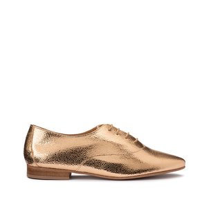 derbies dorées cuir