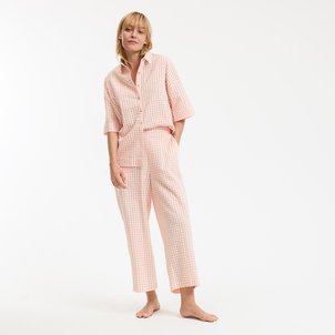 Aimée Signature Seersucker Pyjamas in Woven Dyed Gingham LA REDOUTE COLLECTIONS