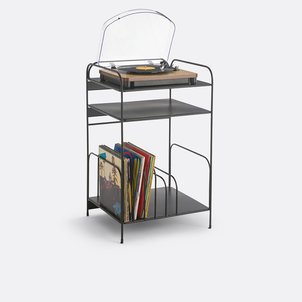 Petit meuble vinyles métal acier, Miva LA REDOUTE INTERIEURS