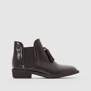 Bottines cuir à lacets dayen noir Jonak La Redoute Bottines cuir à lacets dayen noir Jonak La Redoute
